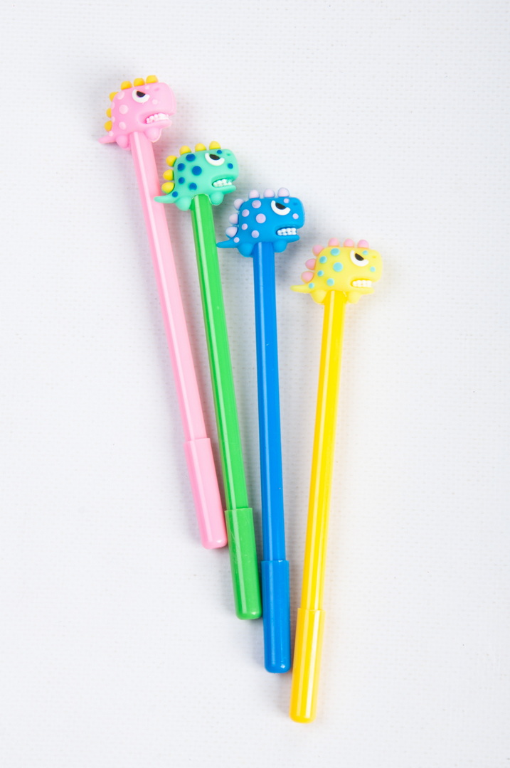 Ручка гелева, 0,5 мм, "Дракончик"